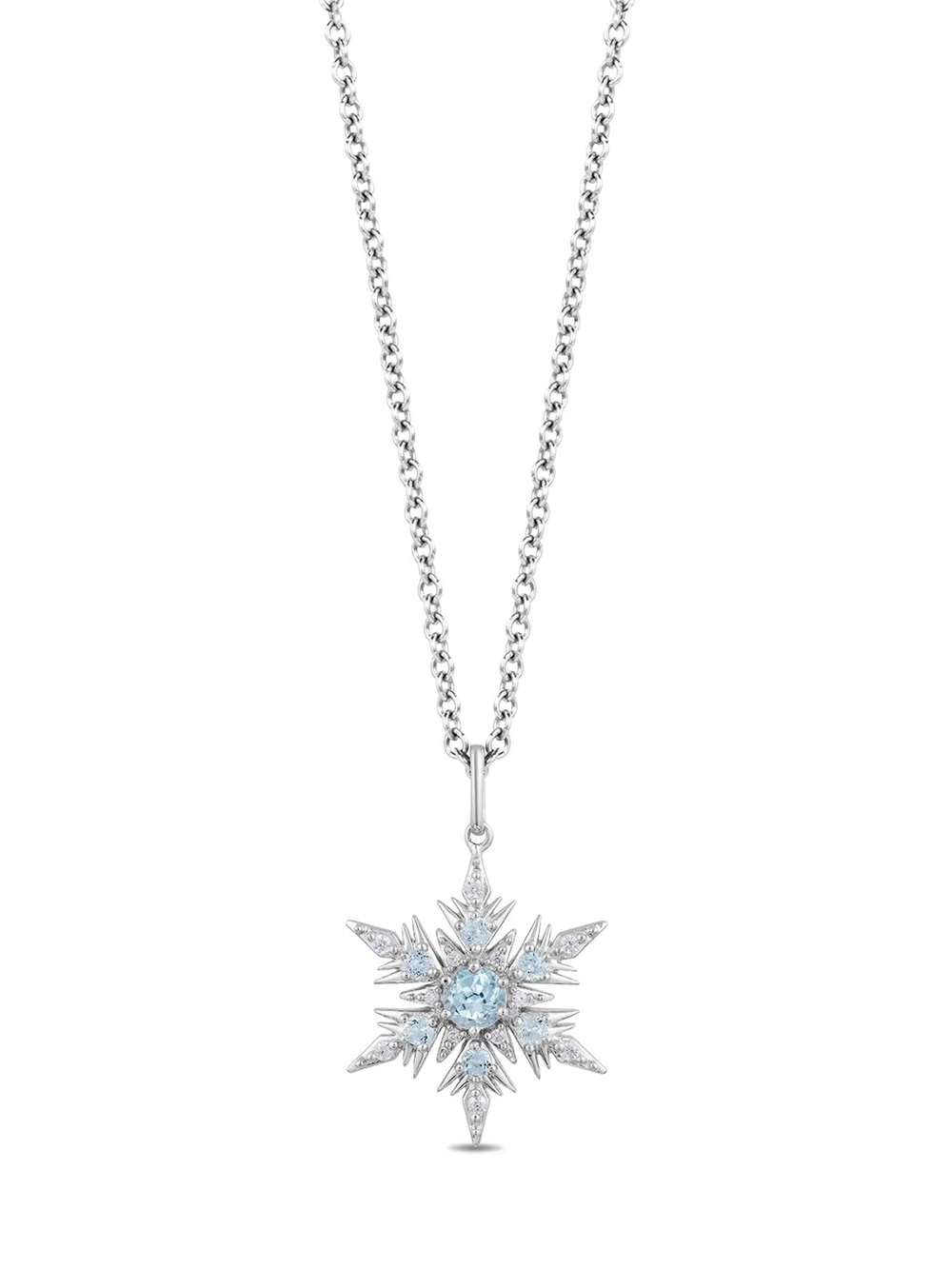 Elsa Frozen II Disney Enchanted Fine Jewelry Snowflake Pendant